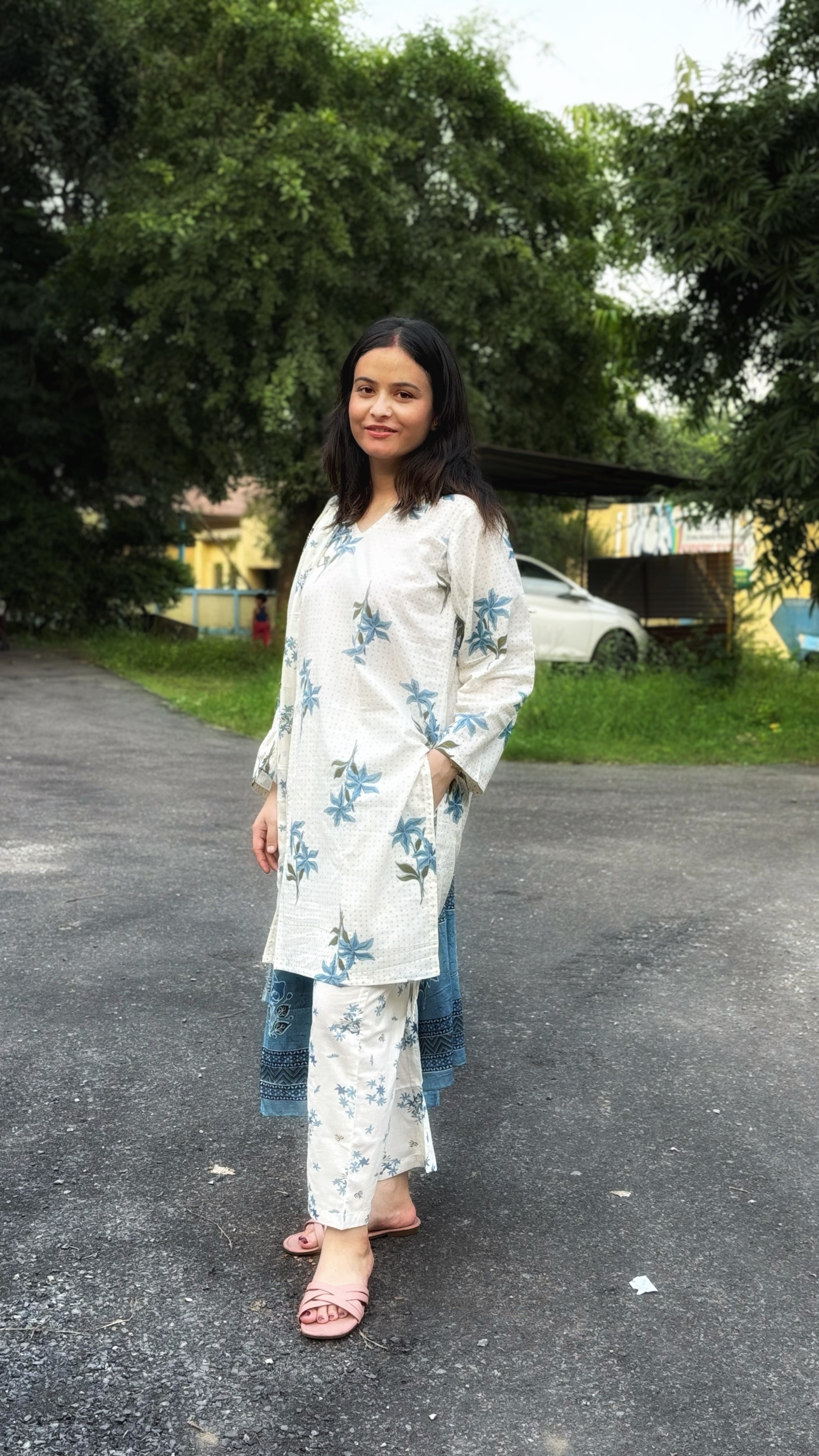 Boho Kurta Set With Dupatta