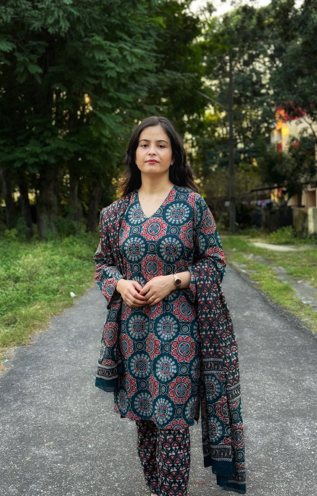 Farah Kurta Set With Dupatta