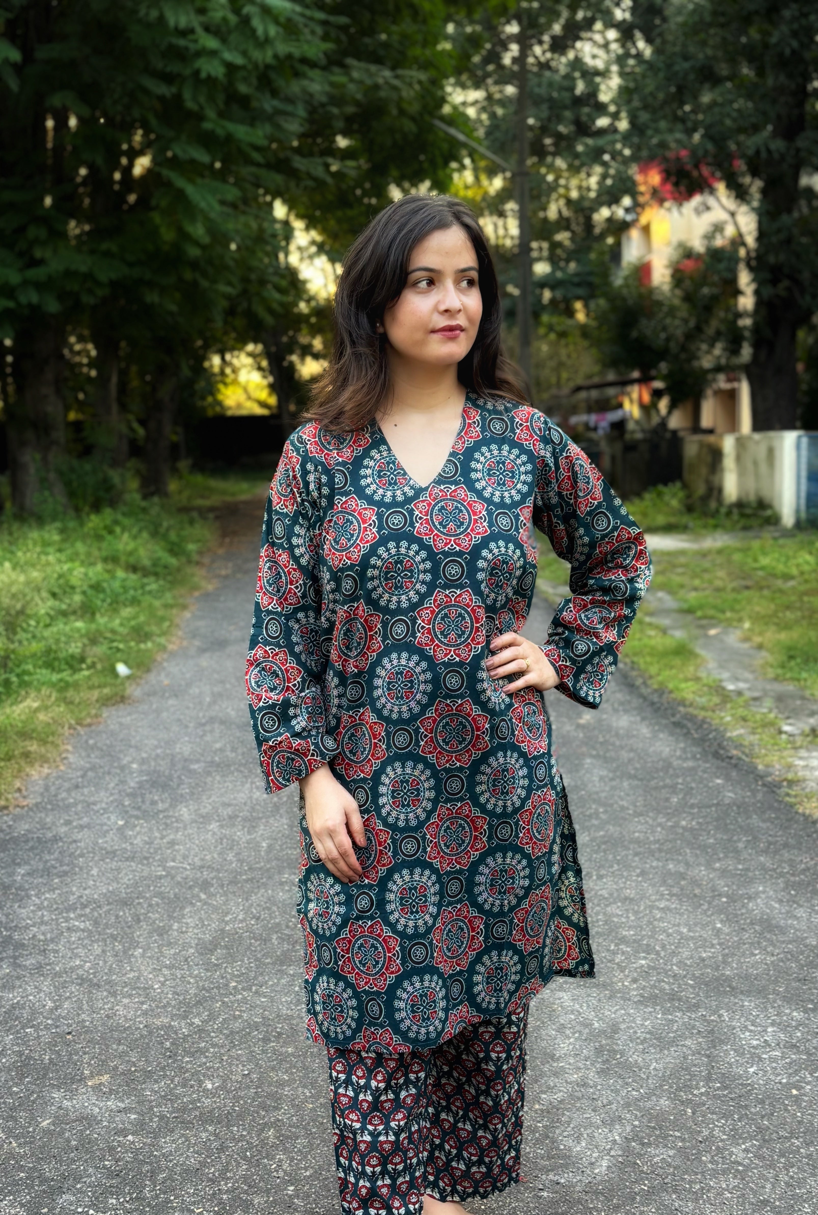 Farah Kurta Set With Dupatta