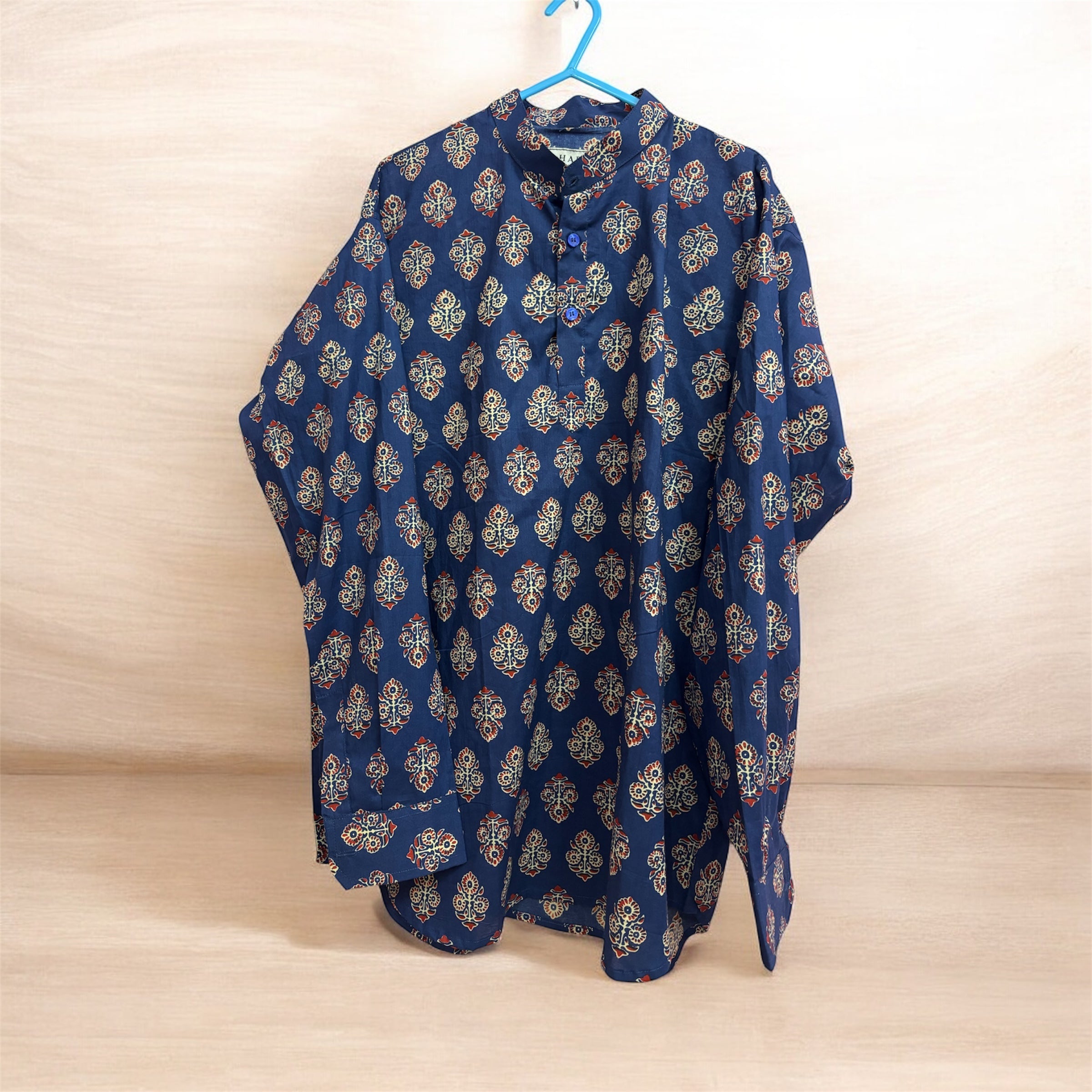 Azure Mens Short Kurta