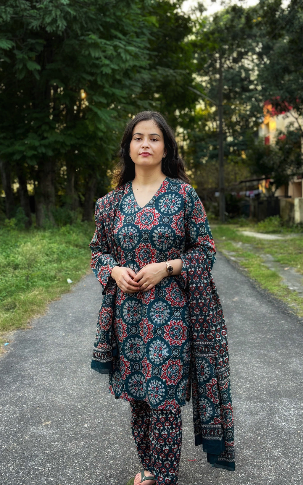 Farah Kurta Set With Dupatta