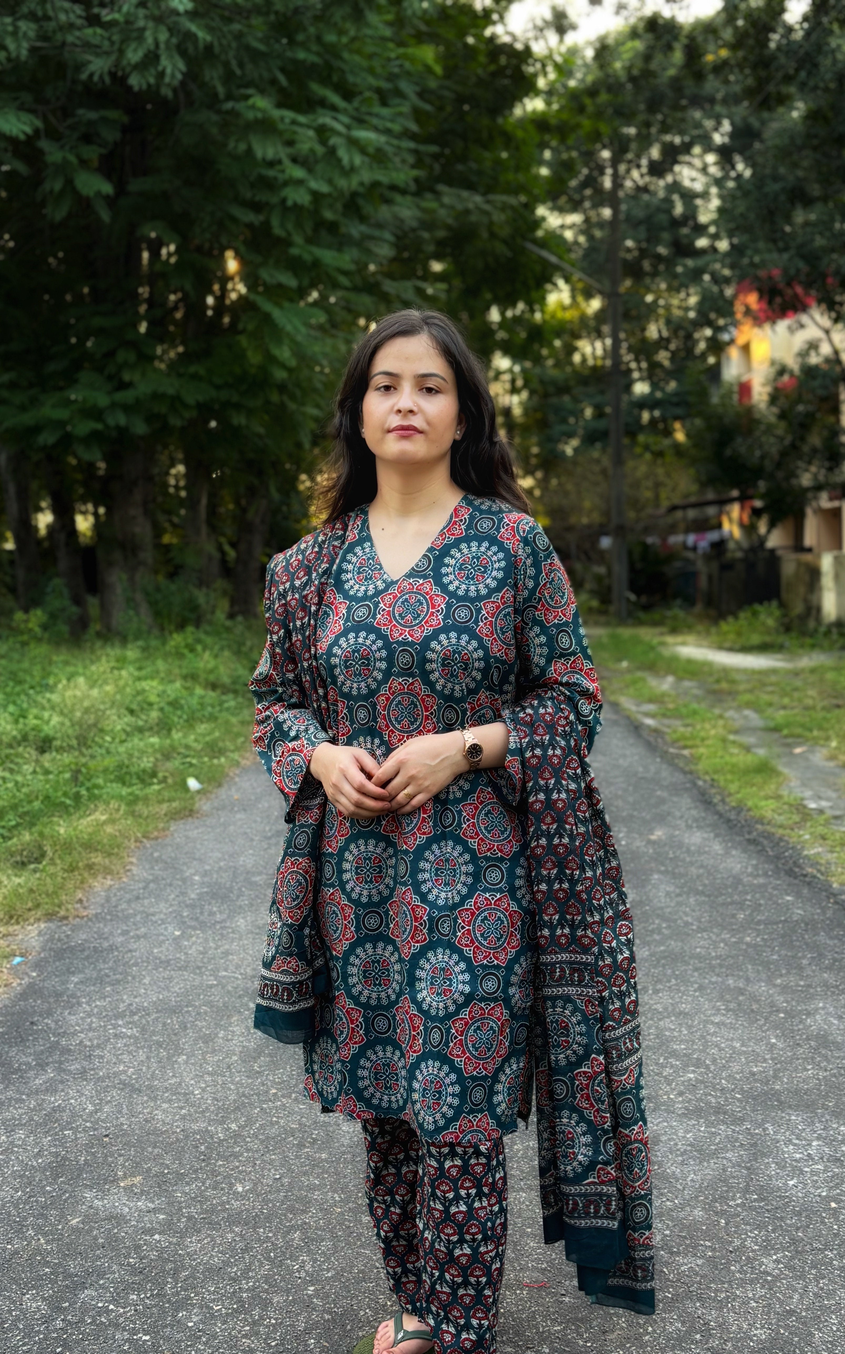 Farah Kurta Set With Dupatta