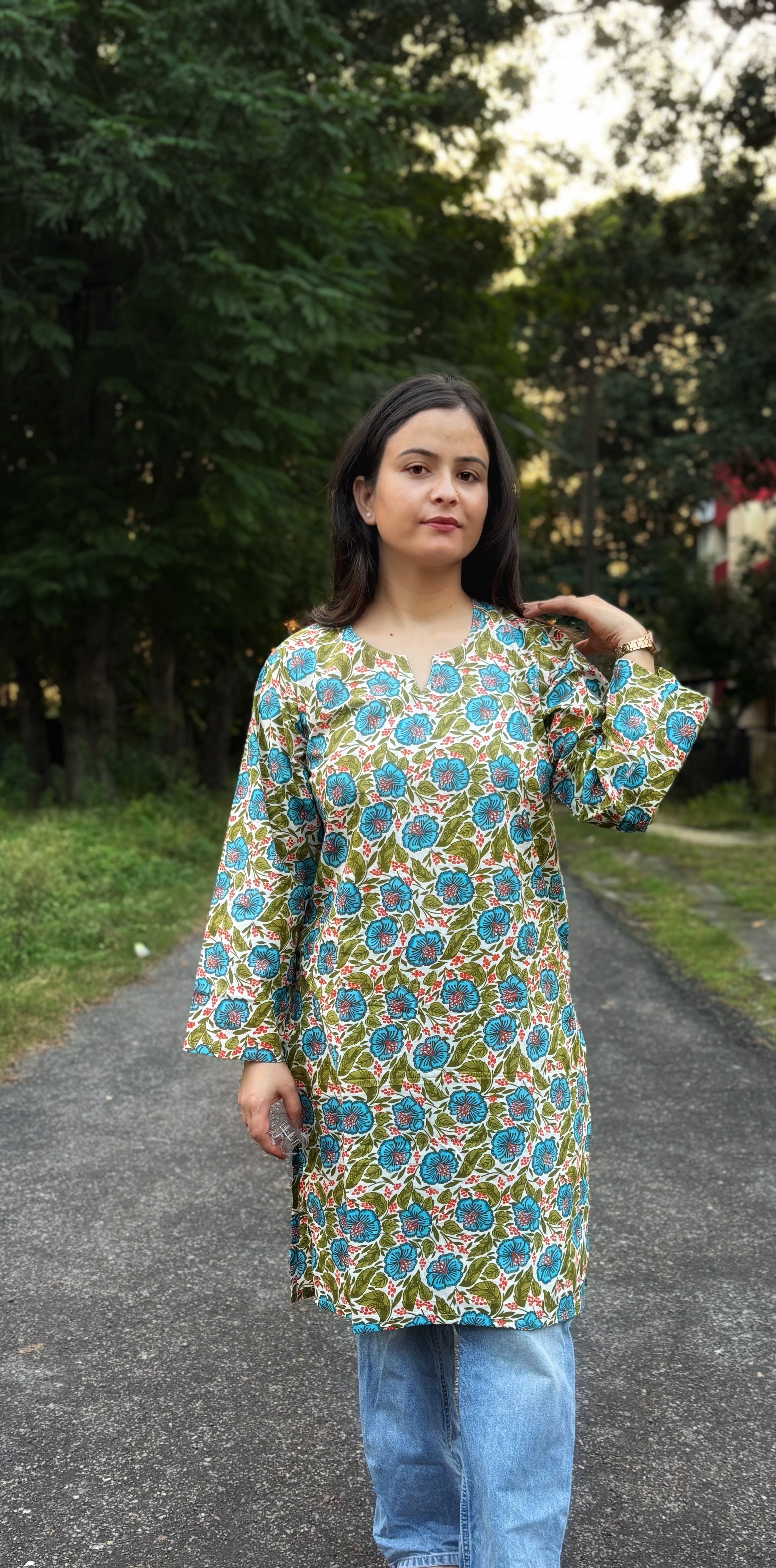Cotton long kurti